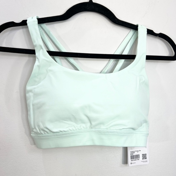 NWT Lululemon Energy Bra Medium Support B–D Cups in Sea Mist green 4 - Picture 4 of 14